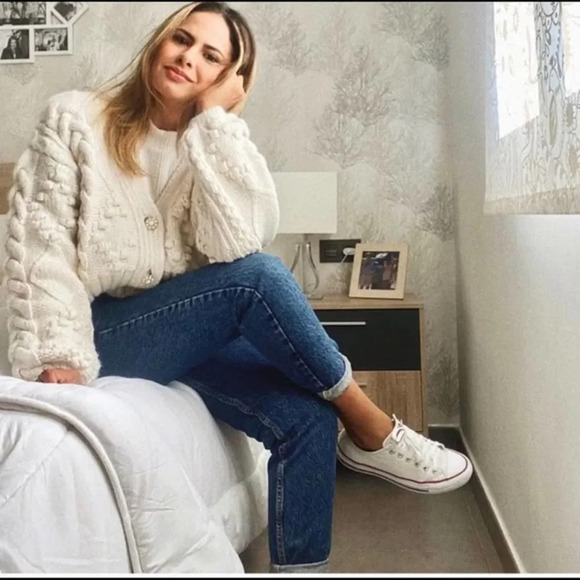 Zara knit cardigan with jewel buttons - Picture 11 of 12